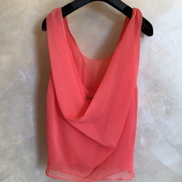 Alice and Olivia Orange Chiffon top - Picture 5 of 9